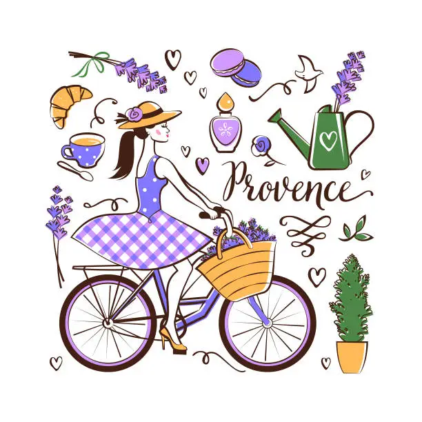 Vector illustration of Provence