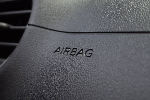 istock Safety airbag sign in modern car 1155932215