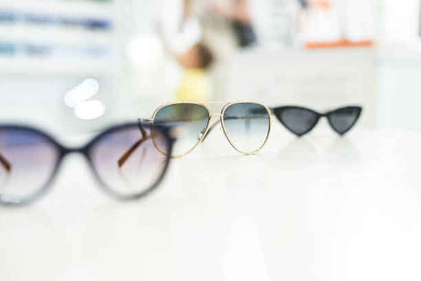 istock Women's sunglasses in a store. 1155933374