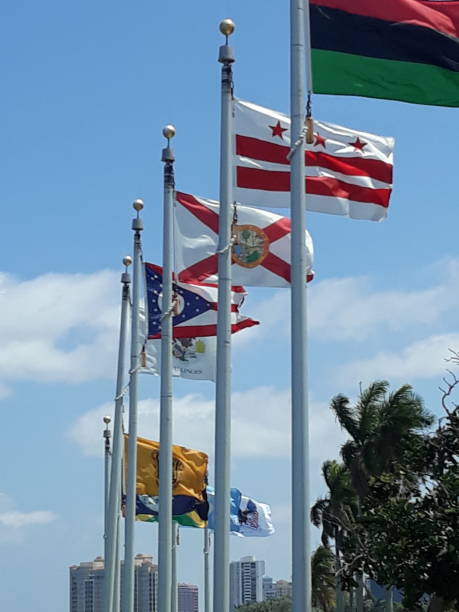 istock Flags at the Currie Park West Palm Beach 1155934693