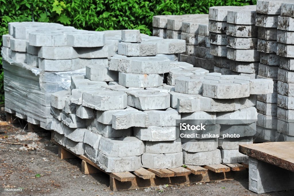 Stack Paving Stack Of Paving Stone Stock Photo - Download Image Now - Abstract ...