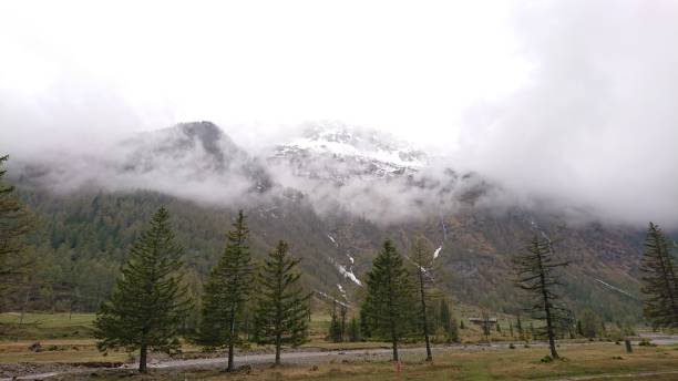 istock Swiss Alps on a cloudy day. 1155936577