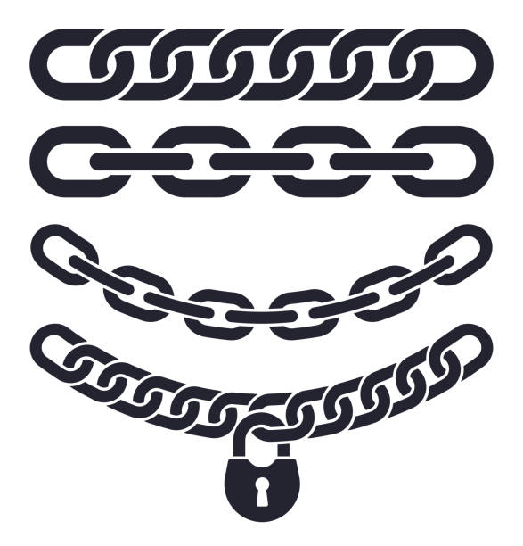 ilustrações de stock, clip art, desenhos animados e ícones de chain links - chain guard
