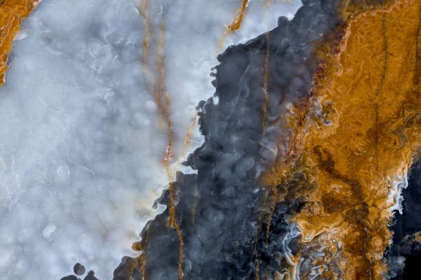 istock Onyx background with three colour line close up. 1155943119