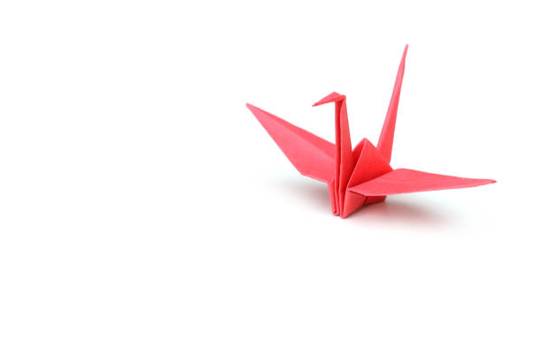 istock The Origami Crane isolated on a white background. 1155943245