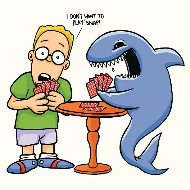 Vector illustration of Shark Snap