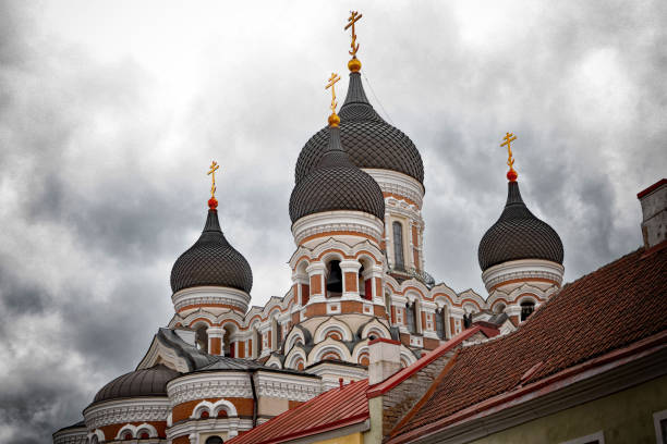 The Alexander Nevsky Cathedral is an orthodox cathedral in the  Old Town of Tallinn  Estonia