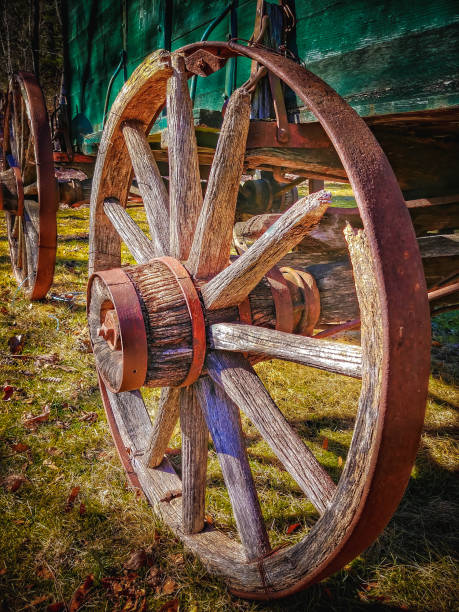 istock Antique Wooden Wagon Wheel 1155948921