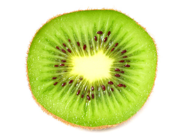 istock Slices kiwi fruit isolated on white background 1155950696