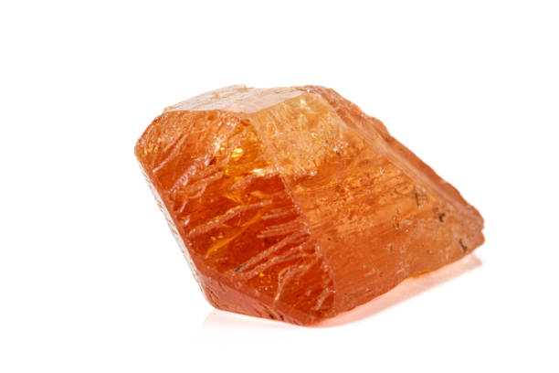 istock Macro tourmaline mineral stone on white background 1155951206