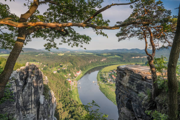 istock View from Bastei rock viewpoint towards river Elbe 1155952117