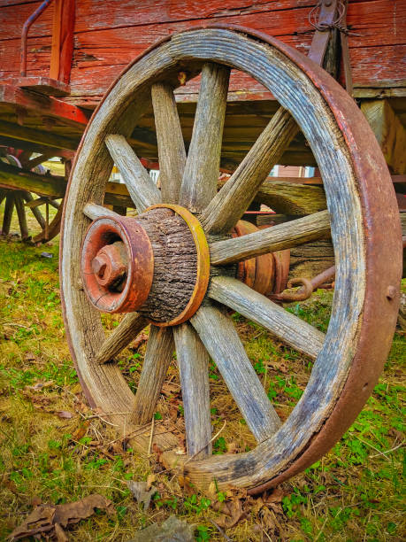 istock Antique Wooden Wagon Wheel 1155952458