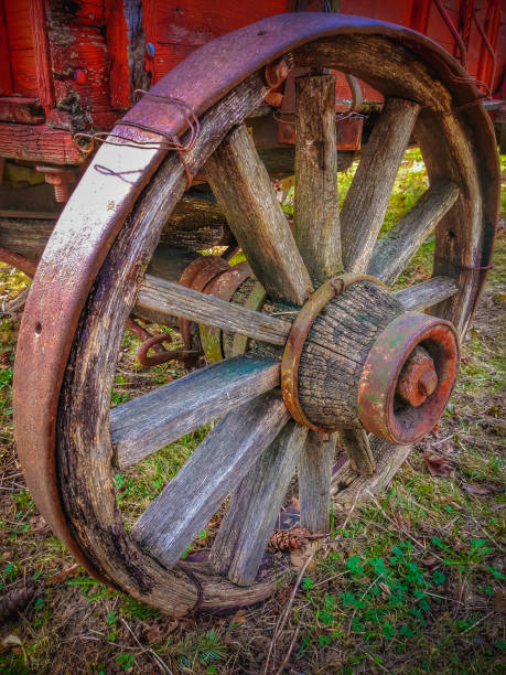 istock Antique Wooden Wagon Wheel 1155952518