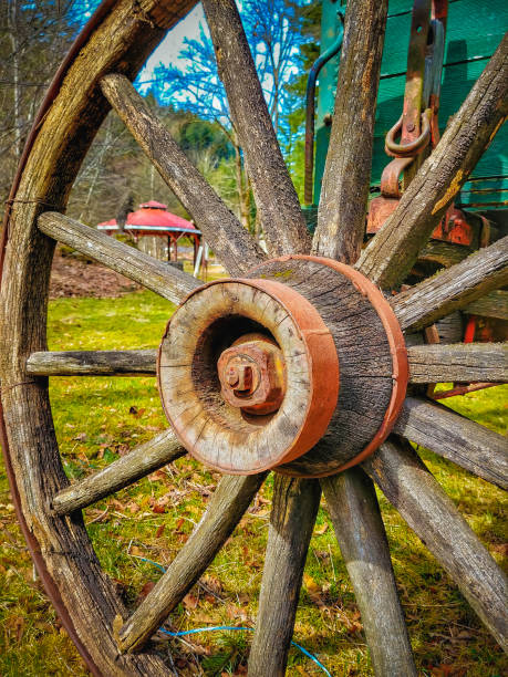 istock Antique Wooden Wagon Wheel 1155952699