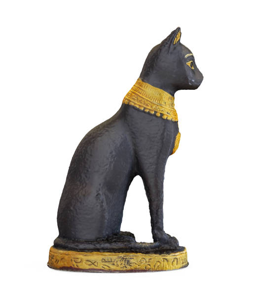 istock Egyptian Cat Statue Isolated 1155956090