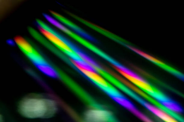 istock Futuristic Science Fiction Rainbow Holographic Background Compact Disc 1155958348