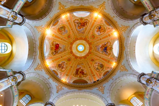 istock Ceiling of Frauenkirche (Church of Our Lady), Dresden, Germany 1155959668