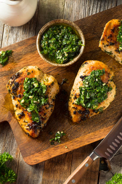 istock Homemade Grilled Chimichurri Chicken Breast 1155961806