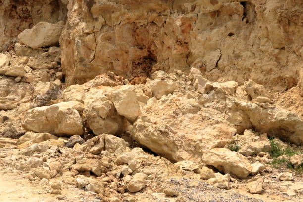 istock Danger falling rocks in Crete, Greece, Europe 1155963913