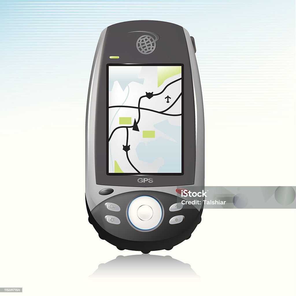 Handheld GPS-Gerät Symbol - Lizenzfrei Ausrüstung und Geräte Vektorgrafik