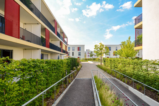 istock Modern apartment buildings in the city 1155973537