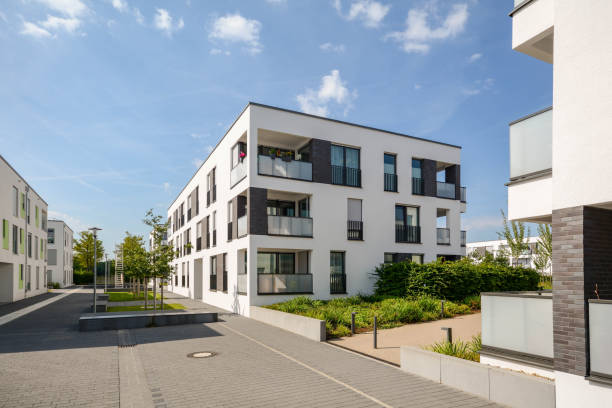 istock Modern apartment buildings in the city 1155973545