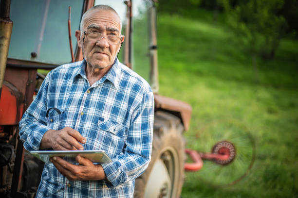 istock The farmer is preparing to work in the field 1155974522