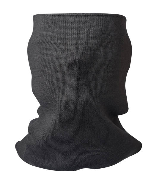istock Scarf wind mask isolated on white background. wool scarf 1155975655