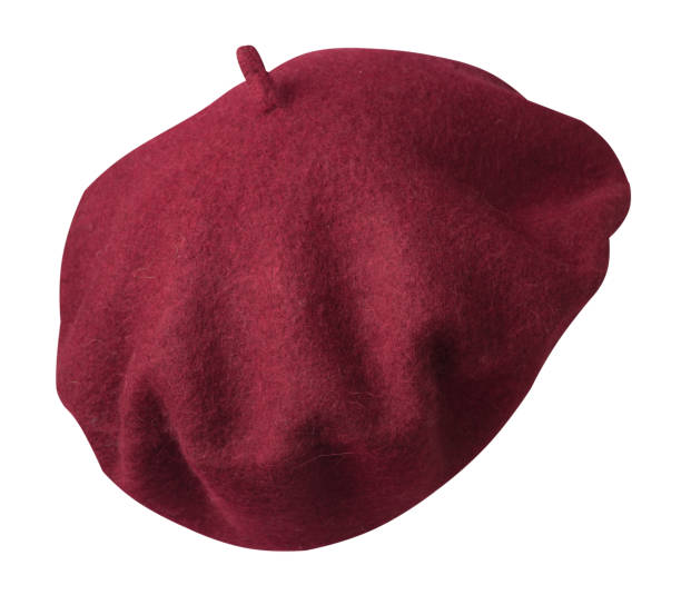 istock Beret isolated on white background. hat female beret 1155975767