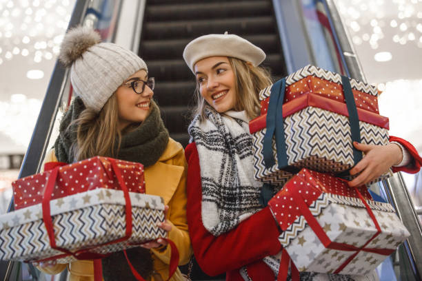 istock Sisters at the shopping mall 1155984324