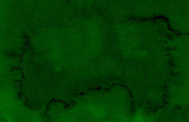 istock Dark green watercolor frame with torn strokes and stripes. Abstract background for design, layouts and patterns. 1155985341