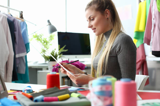 istock Creating Clothes Business Sewing Repair Concept 1155986575