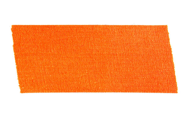 istock Orange matte cloth gaffer tape isolated on white background. 1155988139