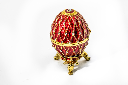 Russian souvenir, egg casket copy of Faberge