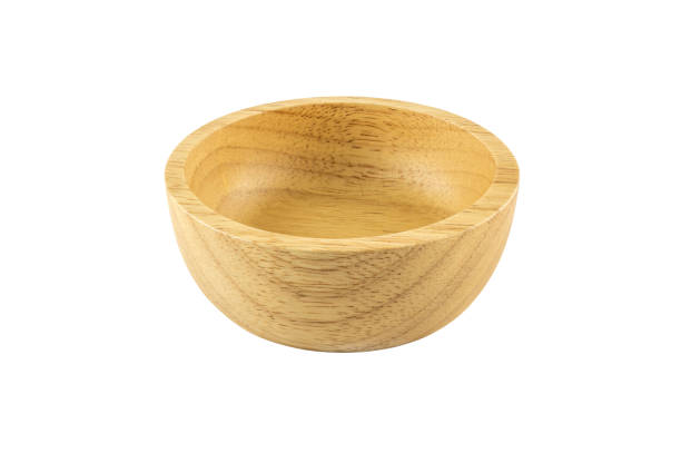 istock Wooden bowl isolated on white background with clipping path. 1156000451