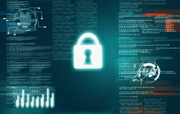 istock Cyber security and information or network protection. Futuristic cyber technology. 1156008510
