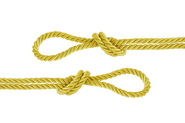 istock gold rope knot isolated on white 1156016603