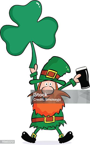 Leprechaun Z Piwa - Stockowe grafiki wektorowe i więcej obrazów Alkohol - napój - Alkohol - napój, Bez ludzi, Cylinder