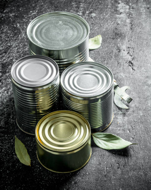 istock Closed cans of canned food. 1156022423
