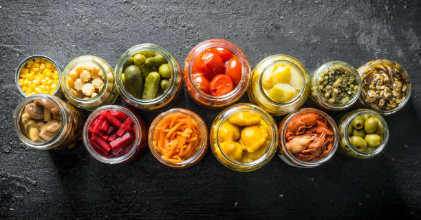 istock Set of different pickled food. 1156024267