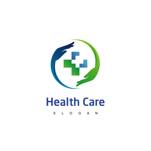 Health Care Company Symbol Design Inspiration Health Care Icon With Cross Symbol dr logo stock illustrations
