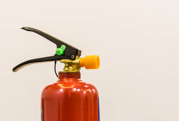istock Fire extinguisher isolated closeup view on white background 1156032238