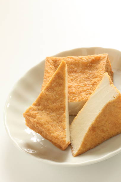 istock Asian food ingredient, deep fried tofu 1156032424