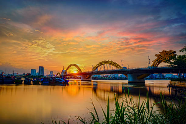 istock Danang, Vietnam: View of Dragon bridge. 1156033205