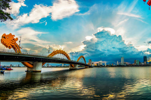 istock Danang, Vietnam: View of Dragon bridge. 1156033272