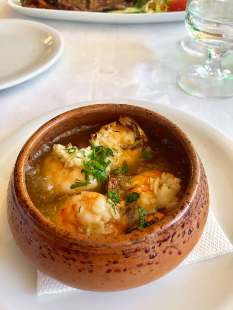 istock Bowl of garlic prawns 1156034316
