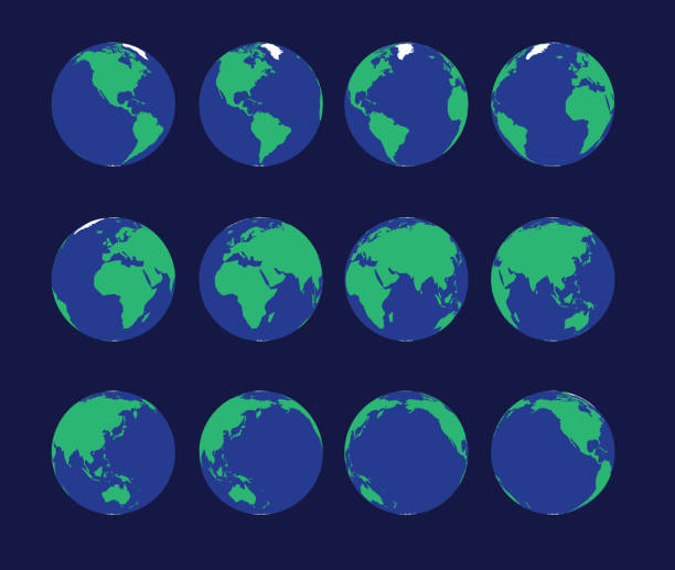 правообладатель иллюстрации earth globe animate spinning vector - animation stock illustrations