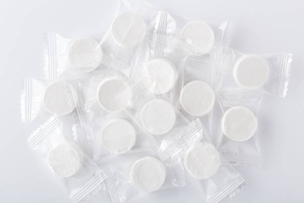 istock Compressed facial mask in package 1156046139