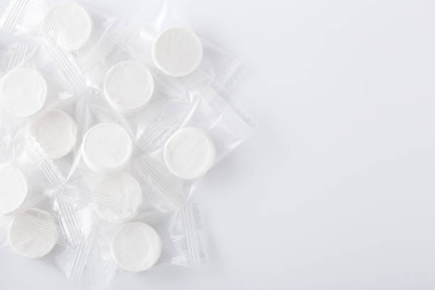 istock Dry facial mask in package on white background 1156046152