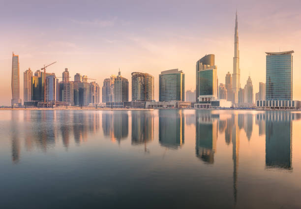 istock Panoramic view of Dubai Business bay, UAE 1156052110